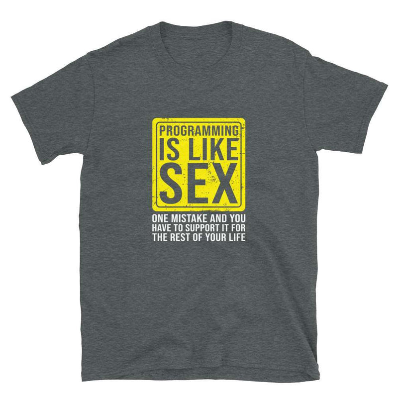 Programming Is Like Sex Geek T-Shirt