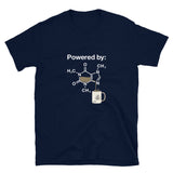 Powered By Caffeine Chemistry T-shirt - Science Shirt - Coffee Lover Shirt