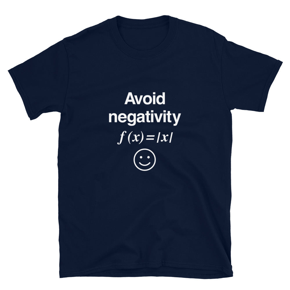 Avoid Negativity Geek Math T shirt