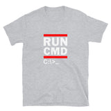 Run CMD C - IT Shirt - Funny Coder Shirt - MS-Dos Shirt