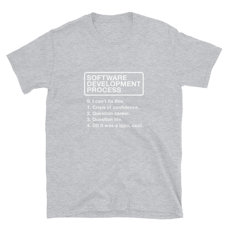 Software Development Process  -  Geek Coding T-shirt