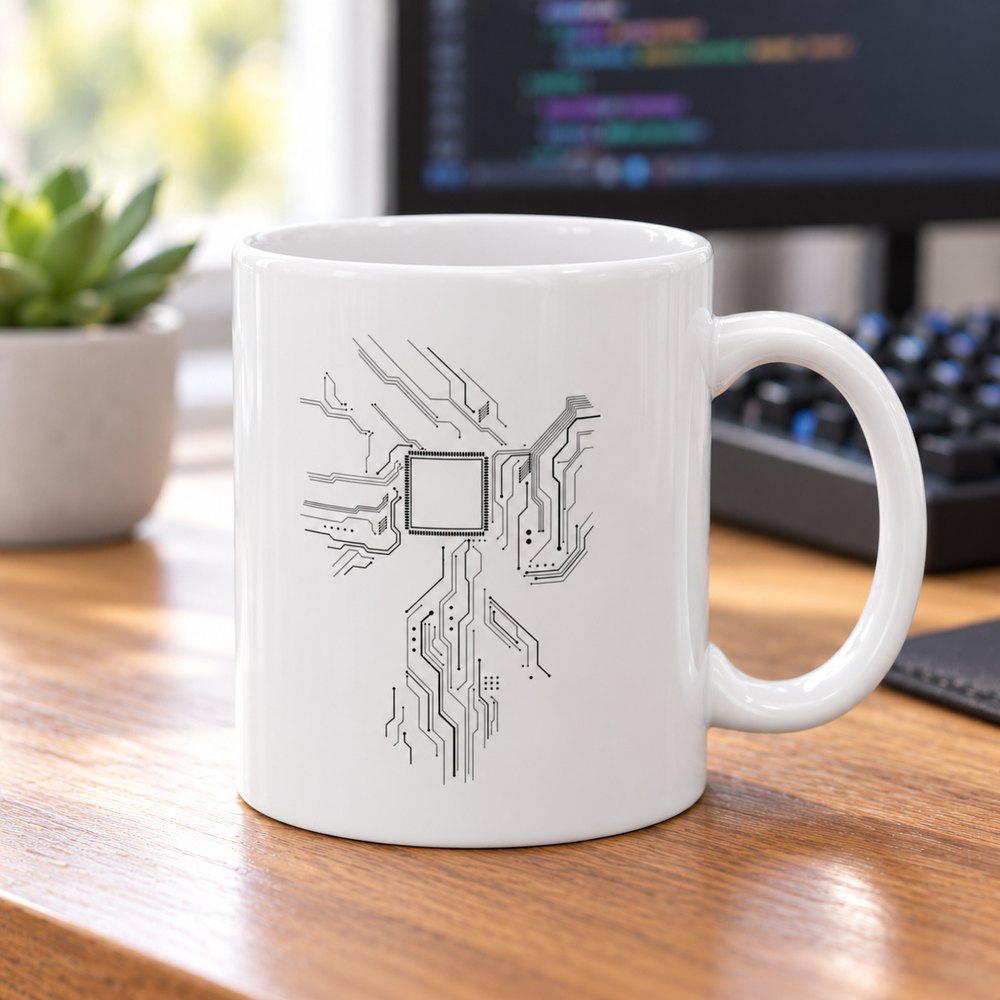 CPU Heart mug