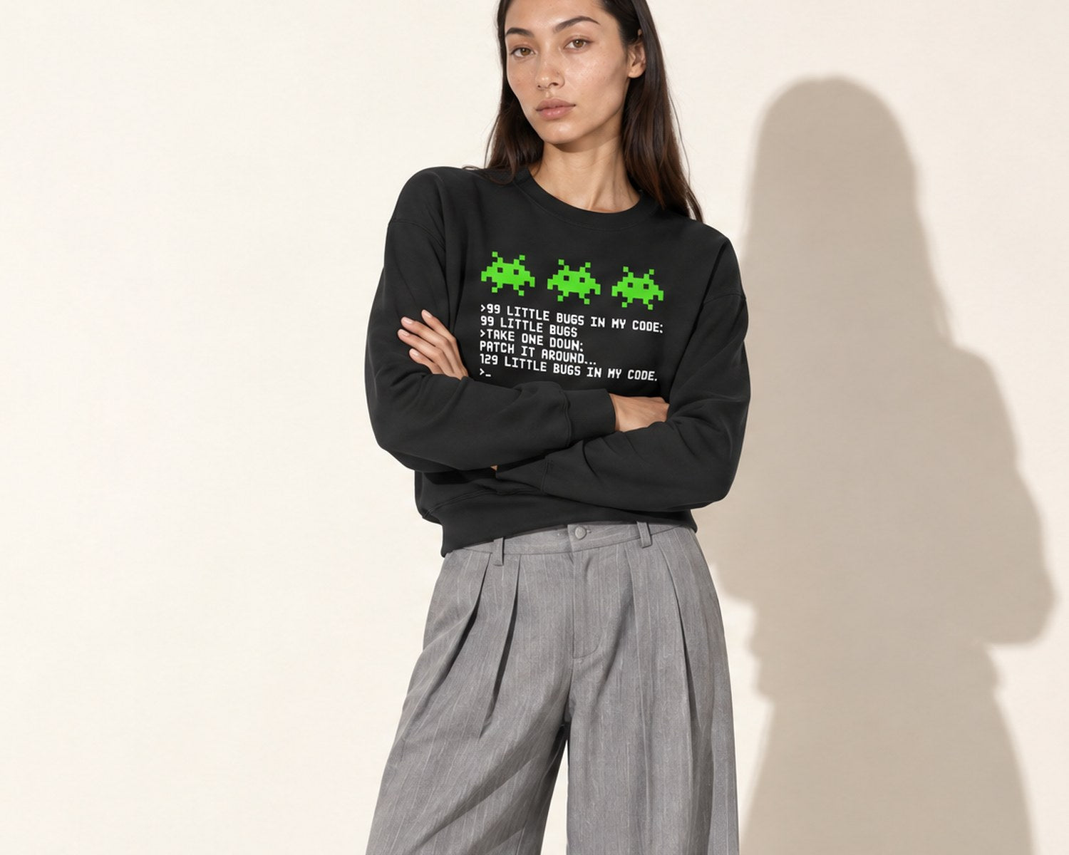 99 Little Bugs Sweatshirt in Black